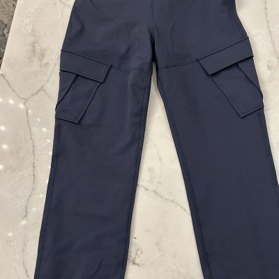 Halara High Waisted Cargo Pocket Legging Full Length New Size M Midnight Blue